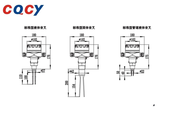 IP67 VS Series Tuning Fork Bit Switch Limit Switch Liquid Short Fork 1200Hz
